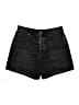 Zara Black Denim Shorts Size 8 - photo 1