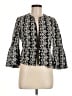 Zara Basic Chevron-herringbone Black Blazer Size M - photo 1