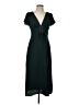 Express 100% Polyester Solid Black Casual Dress Size 10 - photo 1