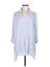 Khakis & Co 100% Rayon Blue Long Sleeve Polo Size M - photo 1