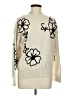 Unbranded Floral Ivory Pullover Sweater Size M - photo 1
