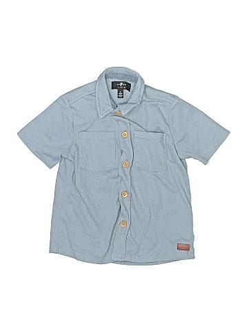 7 For All Mankind Short Sleeve Button-Down Shirt (view 1)