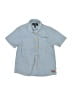 7 For All Mankind Blue Short Sleeve Button-Down Shirt Size 3T - photo 1