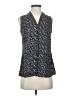 Nic + Zoe Blue Sleeveless Blouse Size XS - photo 1
