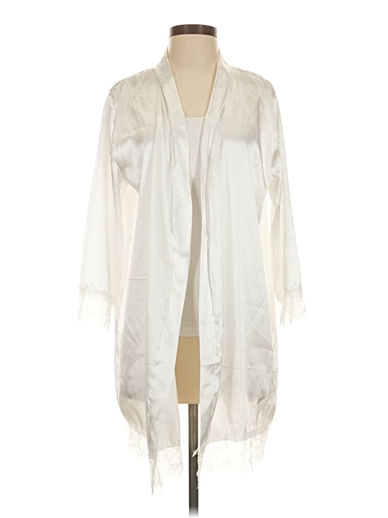 Pre-owned Unbranded Kimono In Ivory