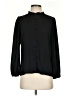 Ann Taylor 100% Polyester Black Long Sleeve Blouse Size S (petite) - photo 1