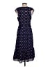 J.Crew 100% Polyester Hearts Blue Casual Dress Size XS - photo 2