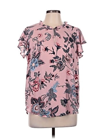 Ann Taylor LOFT Short Sleeve Blouse (view 1)