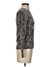 Rebecca Taylor 100% Wool Animal Print Brown Wool Pullover Sweater Size XS - photo 4