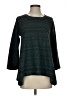 Nally & Millie Chevron-herringbone Teal Pullover Sweater Size XS - photo 1
