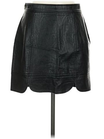 Skies Are Blue Faux Leather Skirt (view 1)