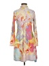 Acegolfs Print Yellow Casual Dress Size S - photo 1
