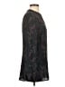 Theory 100% Silk Black Long Sleeve Silk Top Size S - photo 4