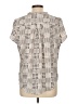 41Hawthorn 100% Polyester Silver Short Sleeve Blouse Size L - photo 2