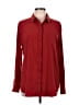 Nine West 100% Polyester Burgundy Long Sleeve Blouse Size L - photo 1