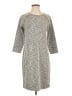 Merona Chevron-herringbone Gray Casual Dress Size S - photo 1