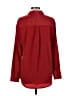 Nine West 100% Polyester Burgundy Long Sleeve Blouse Size L - photo 2