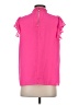 Sugar Lips 100% Polyester Pink Short Sleeve Blouse Size XS - photo 2