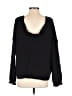 Audrey 3+1 100% Cotton Solid Black Pullover Sweater Size S - photo 2