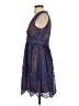 BCBGMAXAZRIA 100% Polyester Chevron-herringbone Blue Cocktail Dress Size 2 - photo 5