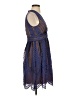 BCBGMAXAZRIA 100% Polyester Chevron-herringbone Blue Cocktail Dress Size 2 - photo 4