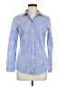 Barbour 100% Cotton Checkered-gingham Blue Long Sleeve Button-Down Shirt Size 8 - photo 1