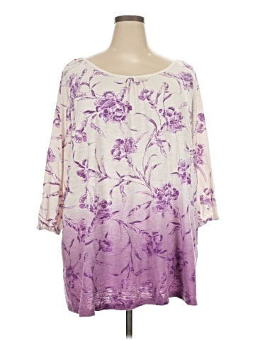 Woman Within 3/4 Sleeve Blouse (view 1)