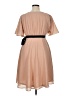 H&M 100% Polyester Solid Tan Cocktail Dress Size 14 - photo 2