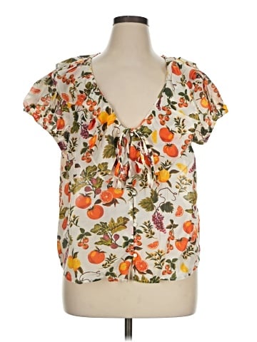 Maeve by Anthropologie Short Sleeve Blouse (view 1)