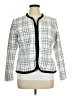 Anne Klein 100% Polyester Plaid White Jacket Size XL - photo 1
