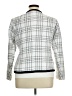 Anne Klein 100% Polyester Plaid White Jacket Size XL - photo 2