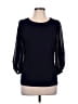 Vince Camuto Black 3/4 Sleeve Top Size L - photo 1