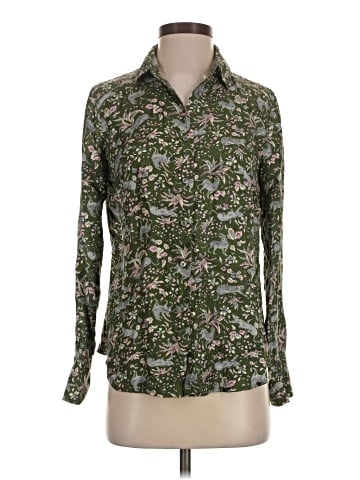 J.Crew Collection Long Sleeve Silk Top (view 1)
