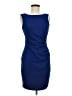 Bisou Bisou Solid Blue Cocktail Dress Size 4 - photo 1