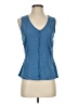 XCVI Blue Sleeveless Blouse Size S - photo 1