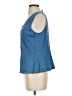 XCVI Blue Sleeveless Blouse Size S - photo 5