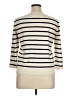 Lauren by Ralph Lauren Stripes Ivory Silk Pullover Sweater Size XL - photo 2