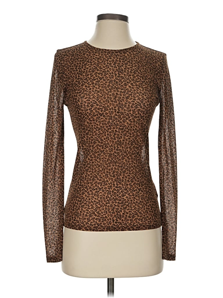 Jcrew Long Sleeve Top Brown Turtleneck Tops