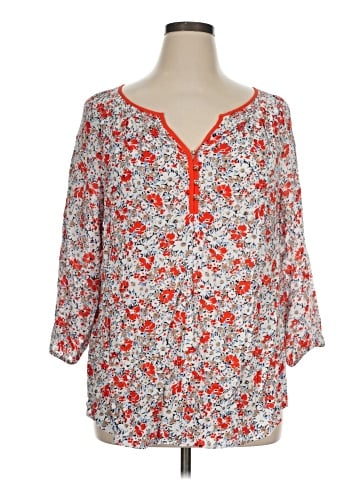 Jones New York Signature 3/4 Sleeve Blouse (view 1)