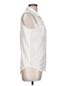 Michael Stars 100% Cotton Ivory Sleeveless Button-Down Shirt Size Lg (2) - photo 4