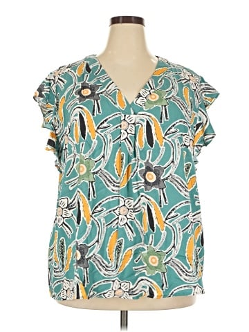 Jones New York Short Sleeve Blouse (view 1)