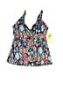 Sunsets Print Blue Swimsuit Top Size S - photo 1
