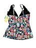 Sunsets Print Blue Swimsuit Top Size S - photo 2