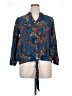 NY Collection Paisley Blue 3/4 Sleeve Blouse Size 1X - photo 1