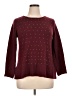 EMALINE Polka Dots Burgundy Pullover Sweater Size XL - photo 1