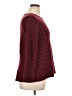 EMALINE Polka Dots Burgundy Pullover Sweater Size XL - photo 4