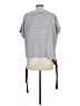 THML White Short Sleeve Top Size L - photo 2