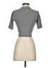 Topshop Gray Short Sleeve Top Size 0 - photo 2