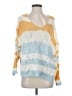 Pol Color Block Yellow Pullover Sweater Size S - photo 1