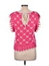 so Me 100% Polyester Pink Short Sleeve Top Size L - photo 2